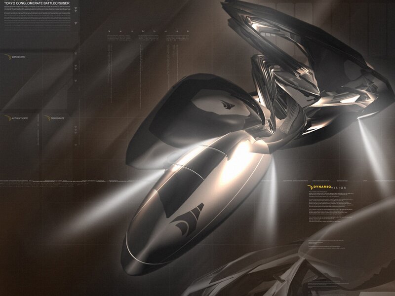 futuristic battlecruiser concept