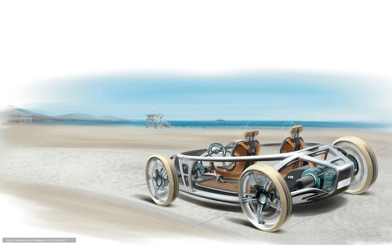 Futuristic beach car concept