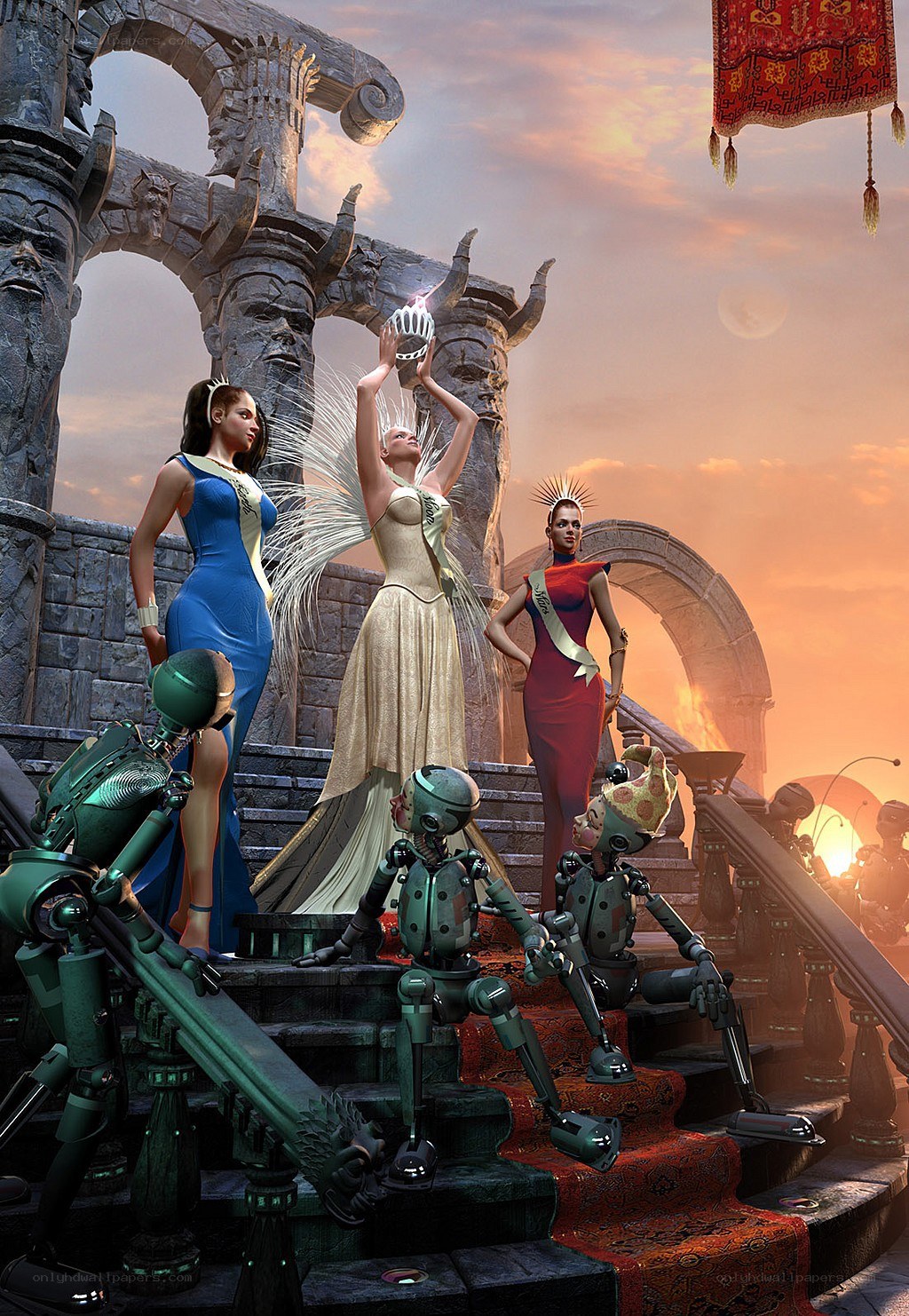 Futuristic beauty pageant