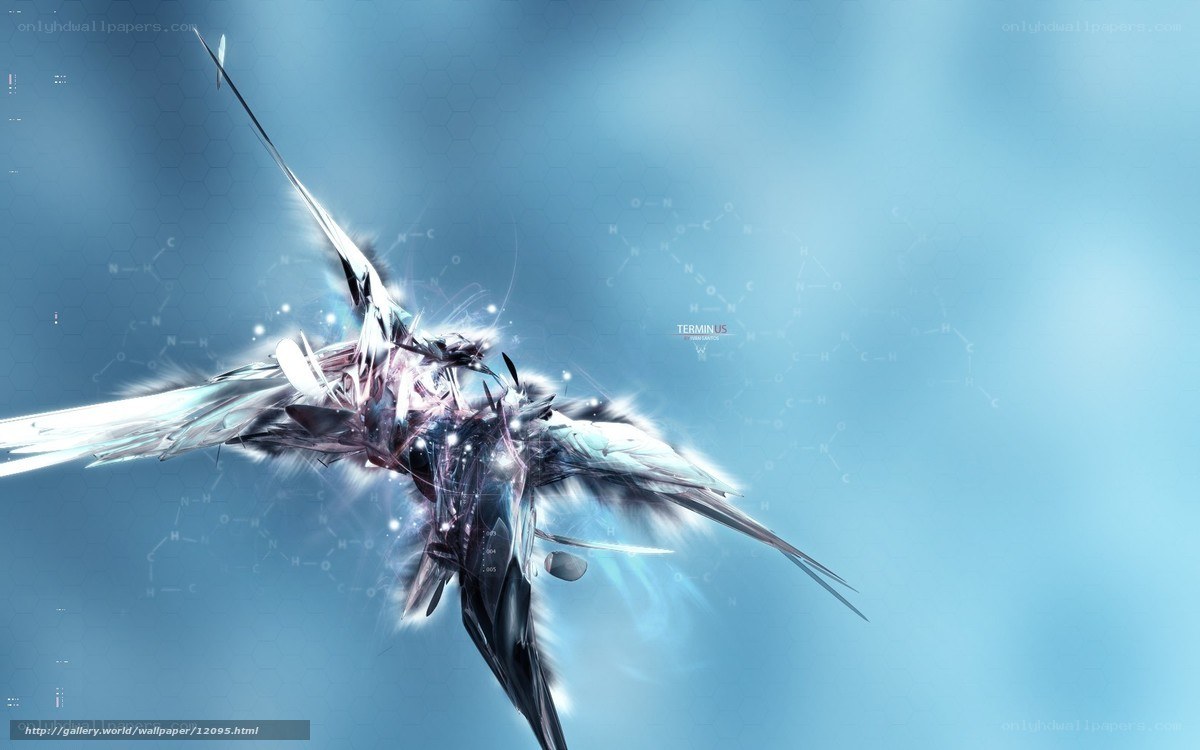 futuristic bird in flight