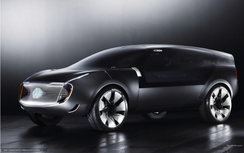 futuristic black concept car