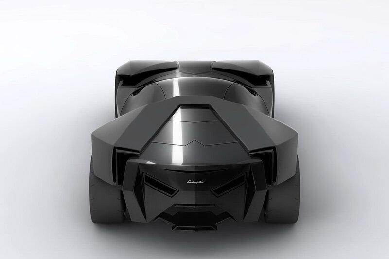 futuristic black sports car