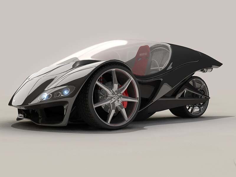 Futuristic Black Vehicle