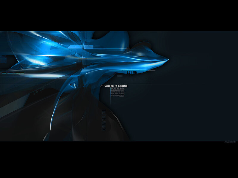 futuristic blue abstract design