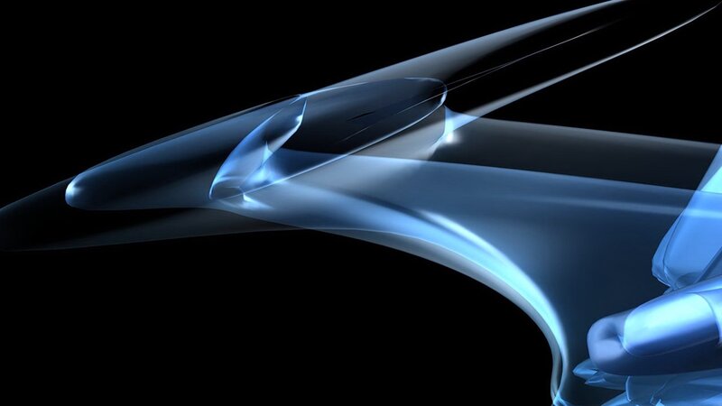 futuristic blue design