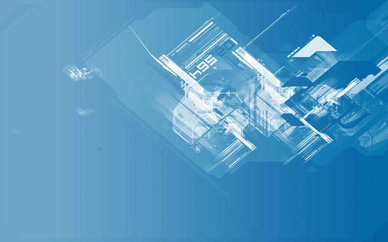 futuristic blue digital design