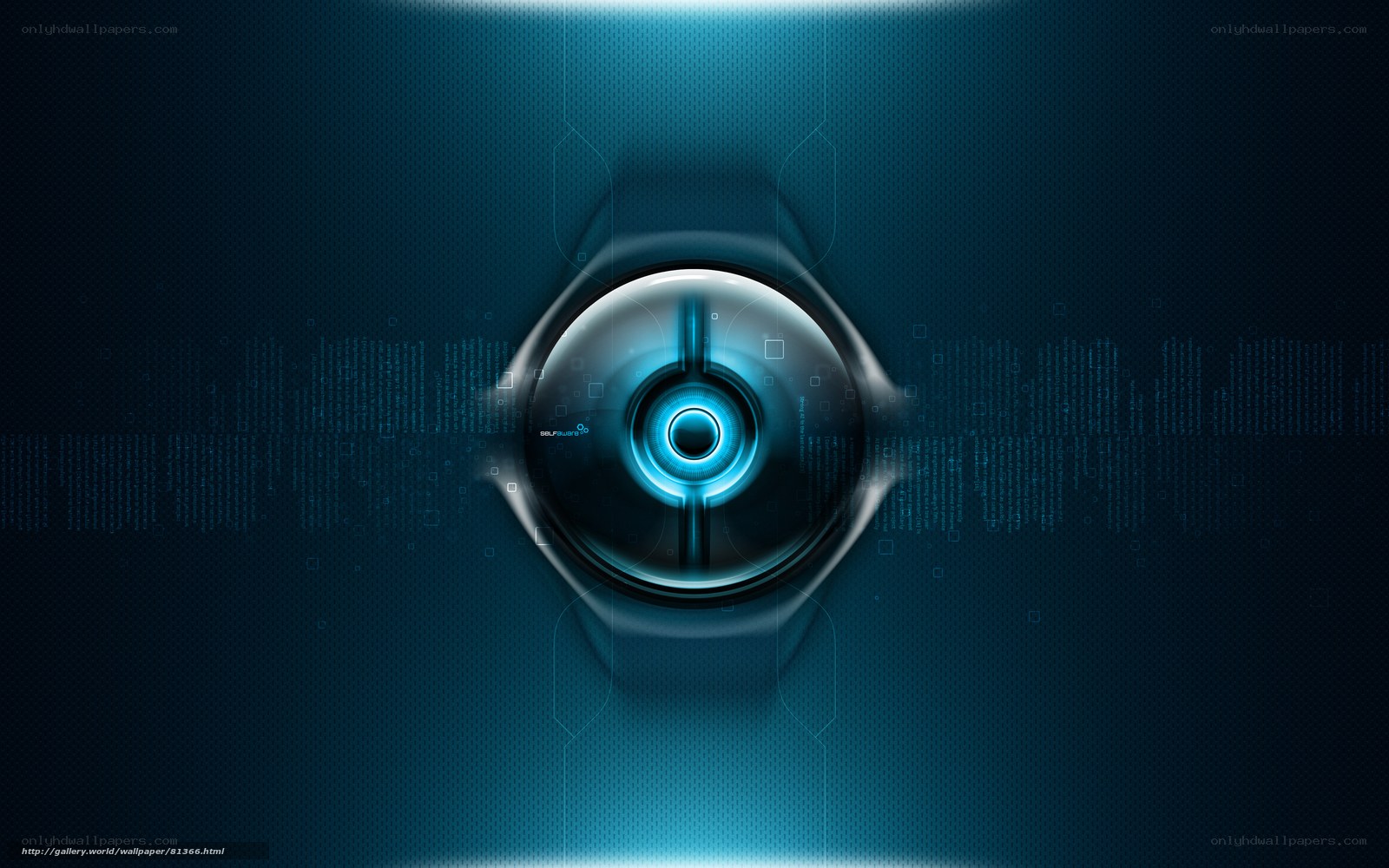 futuristic blue digital interface