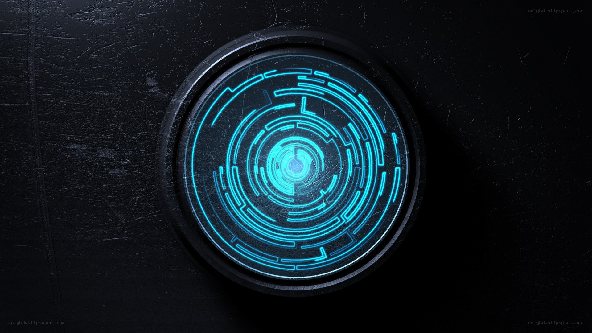 futuristic blue interface