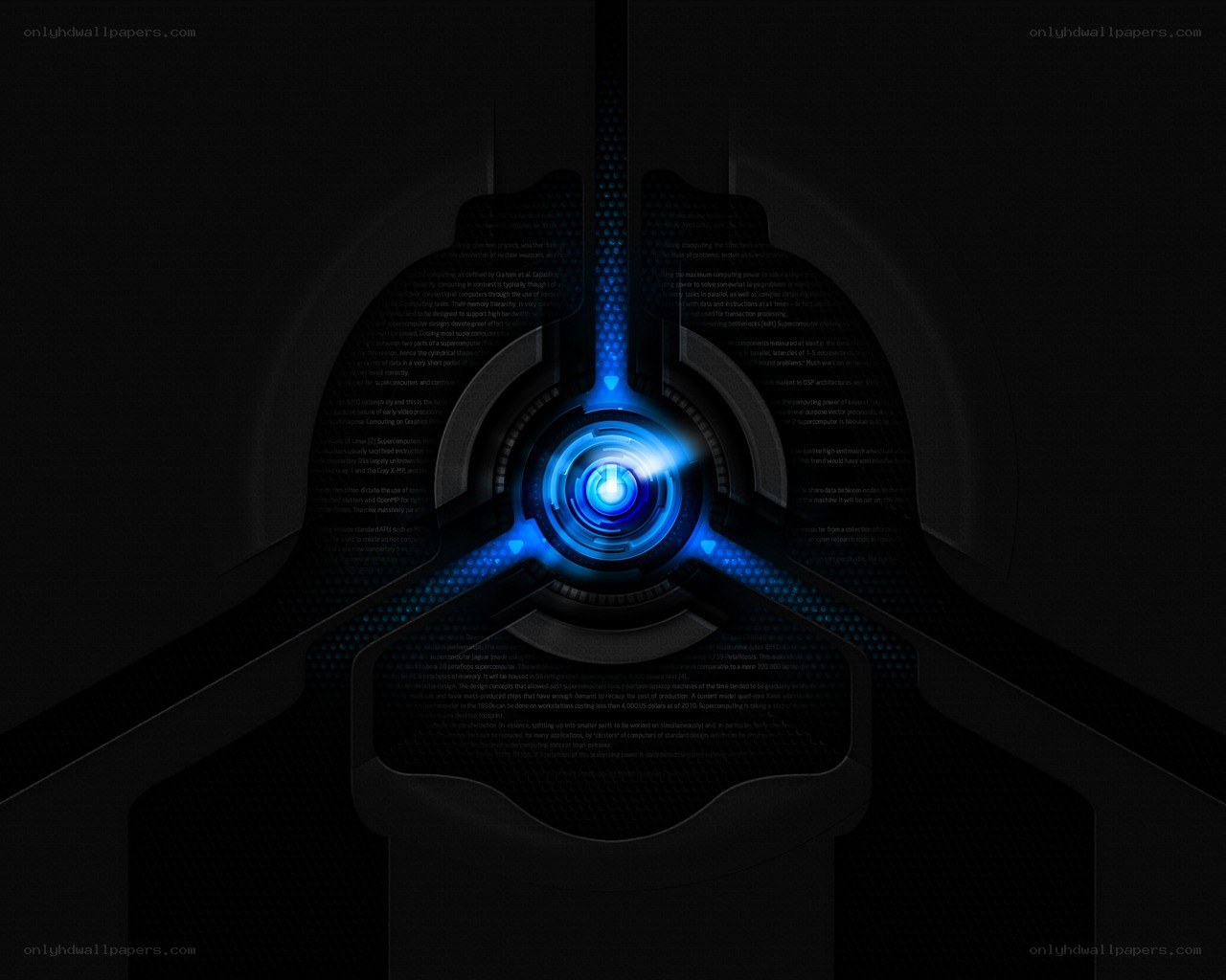 futuristic blue interface