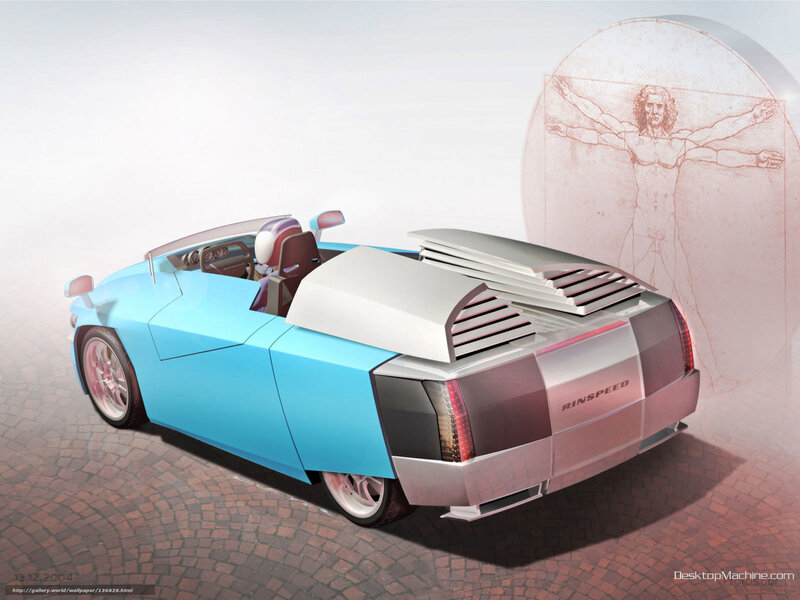 futuristic blue sports car