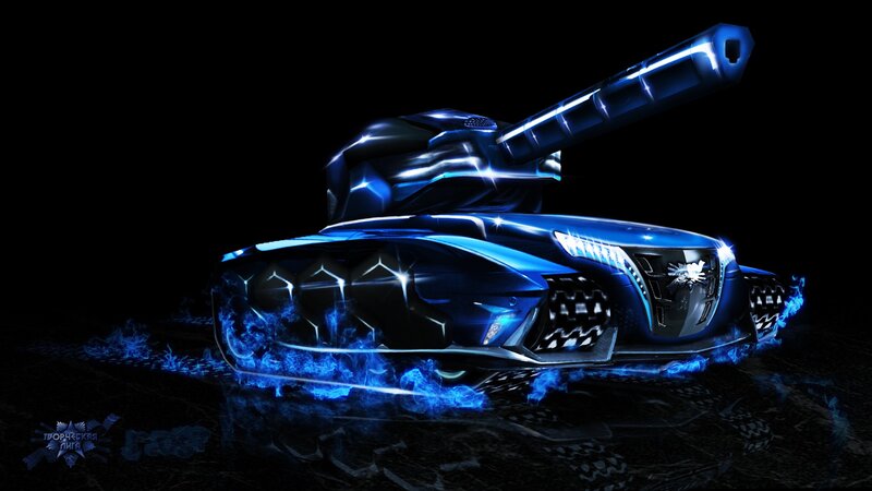 Futuristic Blue Tank