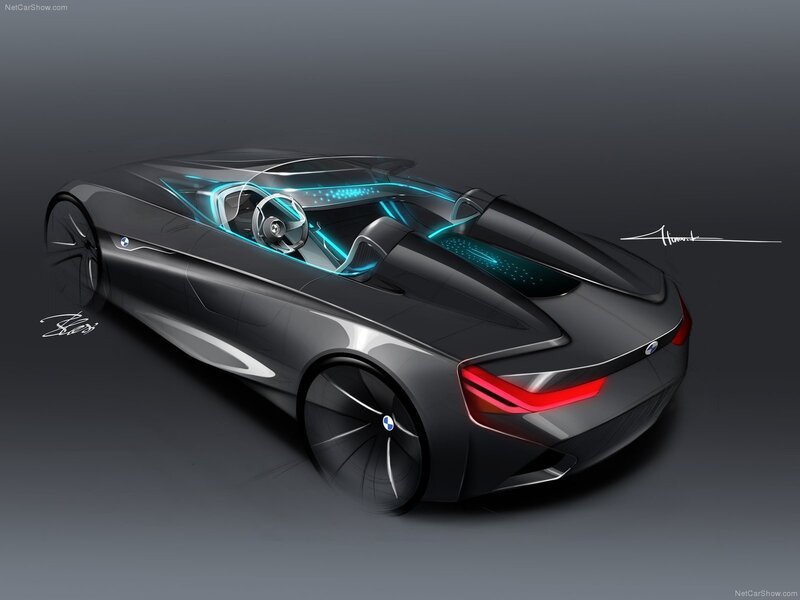futuristic bmw concept car