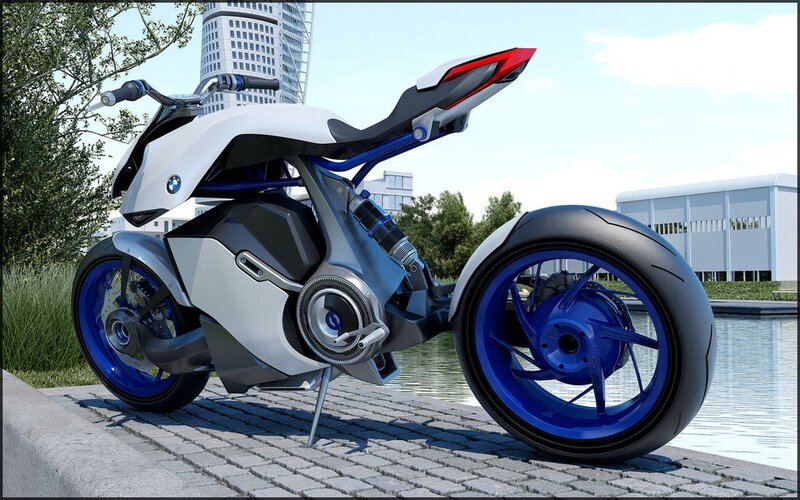 futuristic BMW motorcycle concept