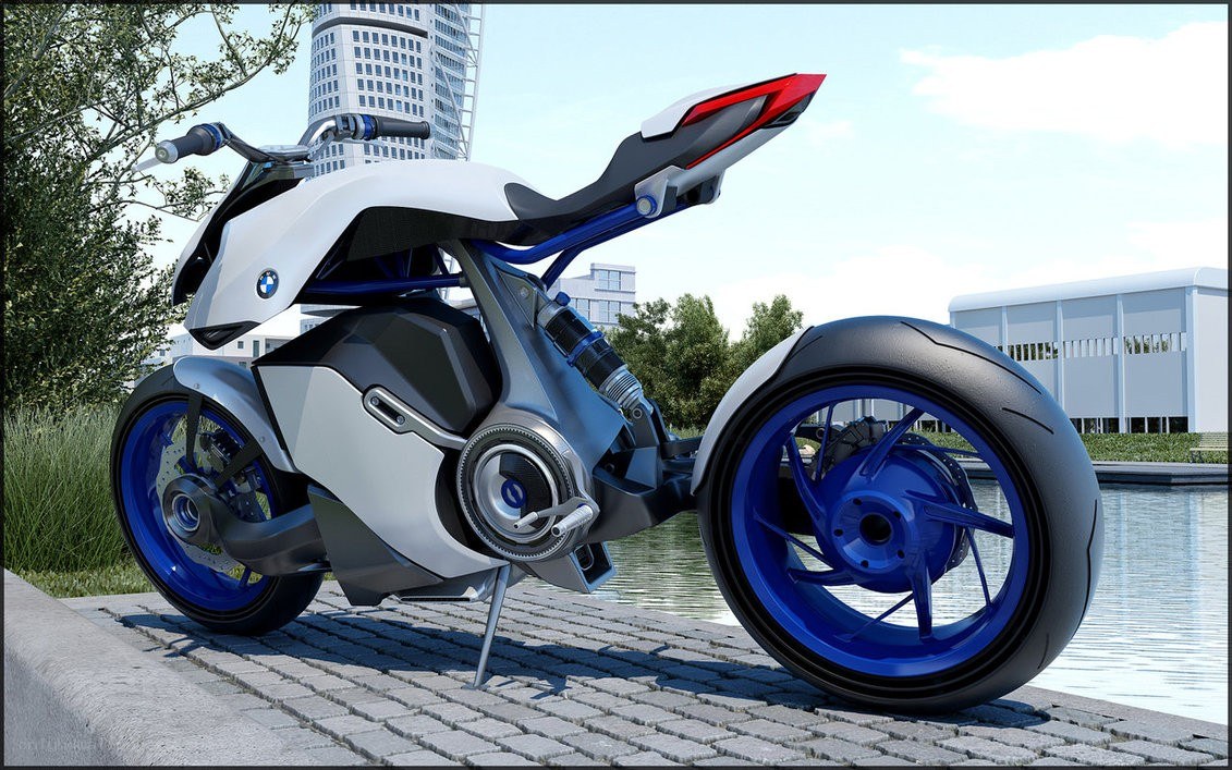 futuristic BMW motorcycle concept