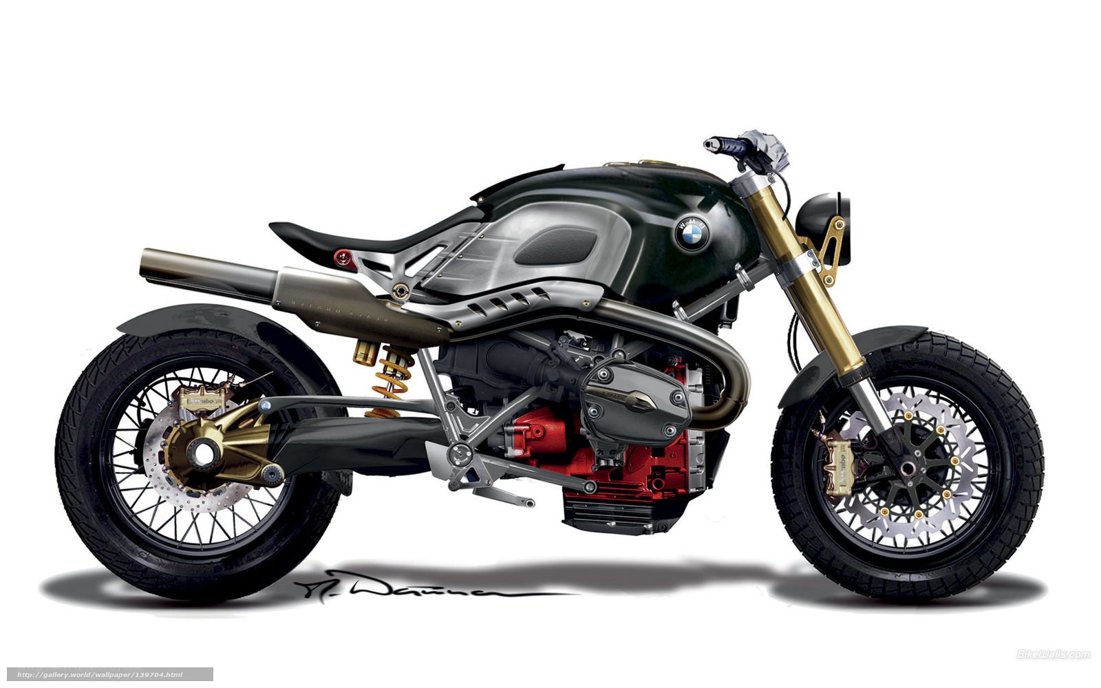 futuristic BMW motorcycle design