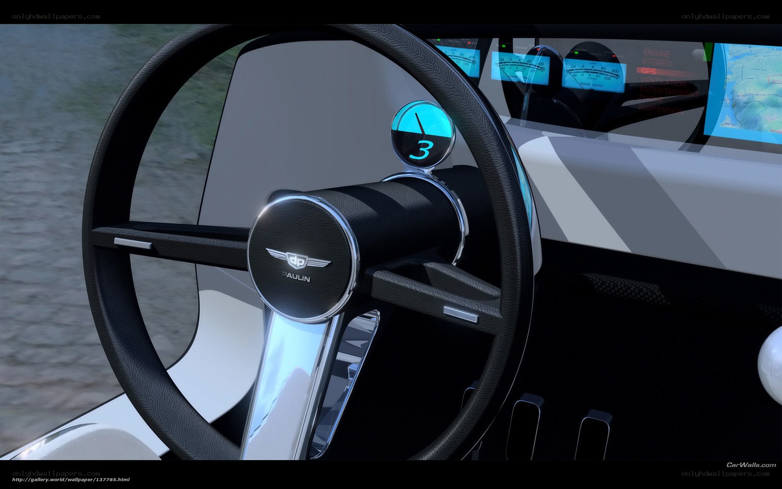 futuristic boat cockpit interior