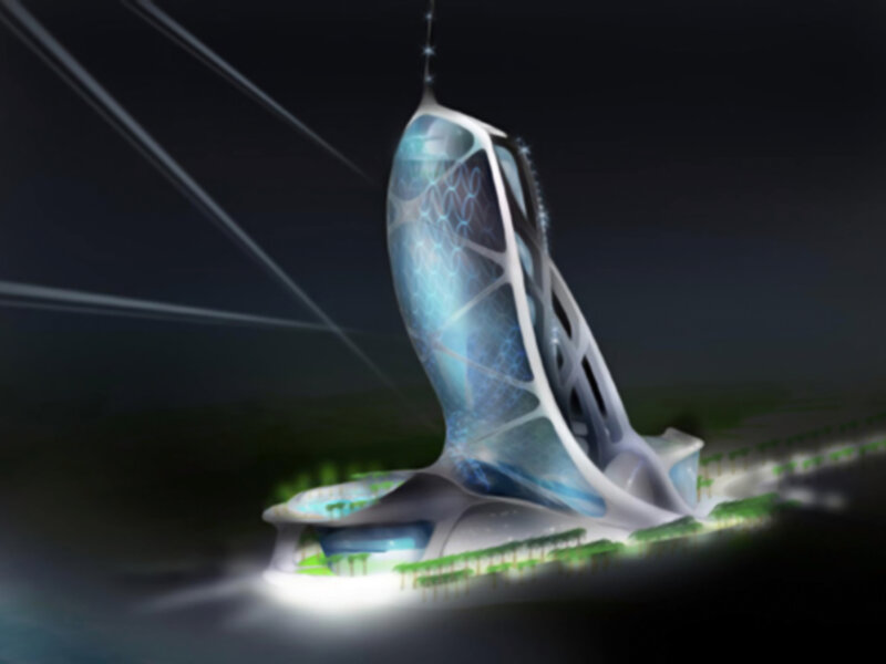 futuristic building design
