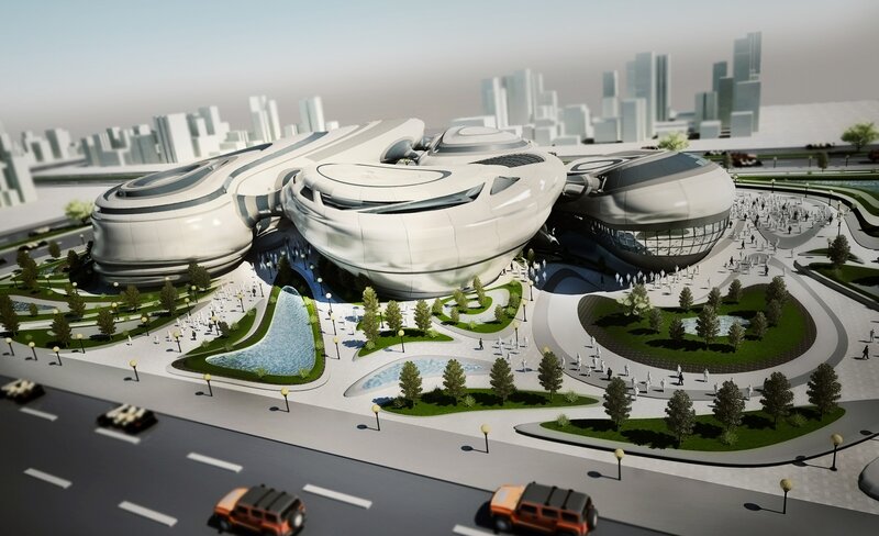 futuristic building design