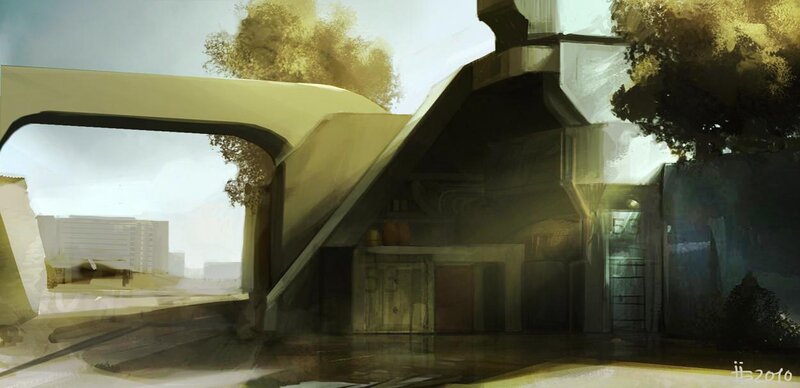 Futuristic Building Exterior