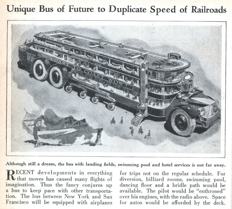 Futuristic bus concept