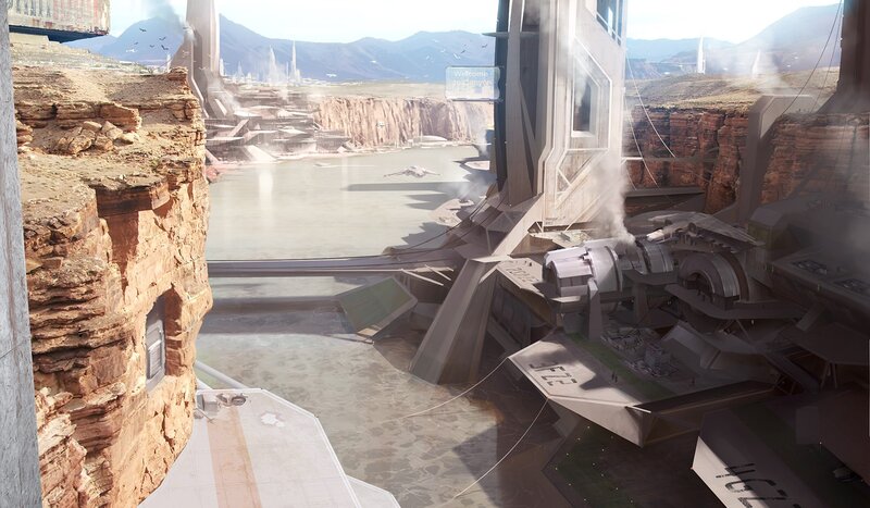 Futuristic Canyon City