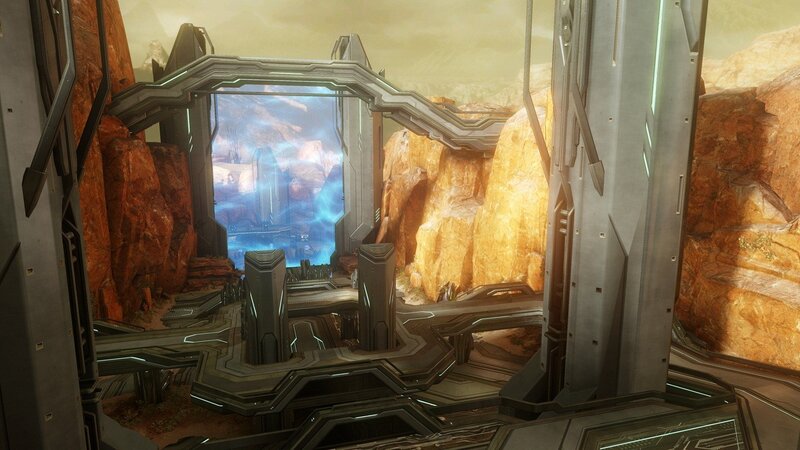 futuristic canyon structure