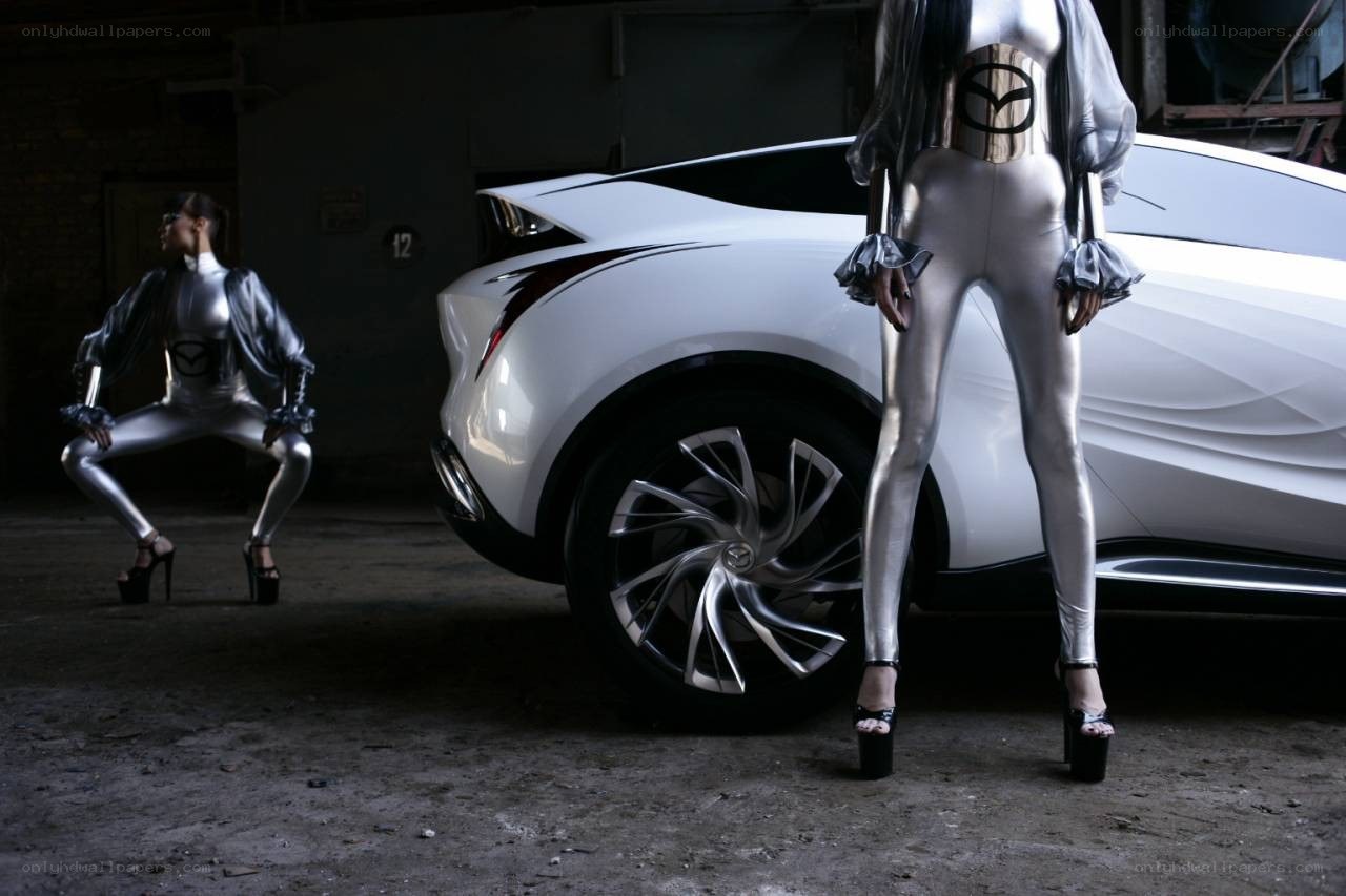 Futuristic car and models
