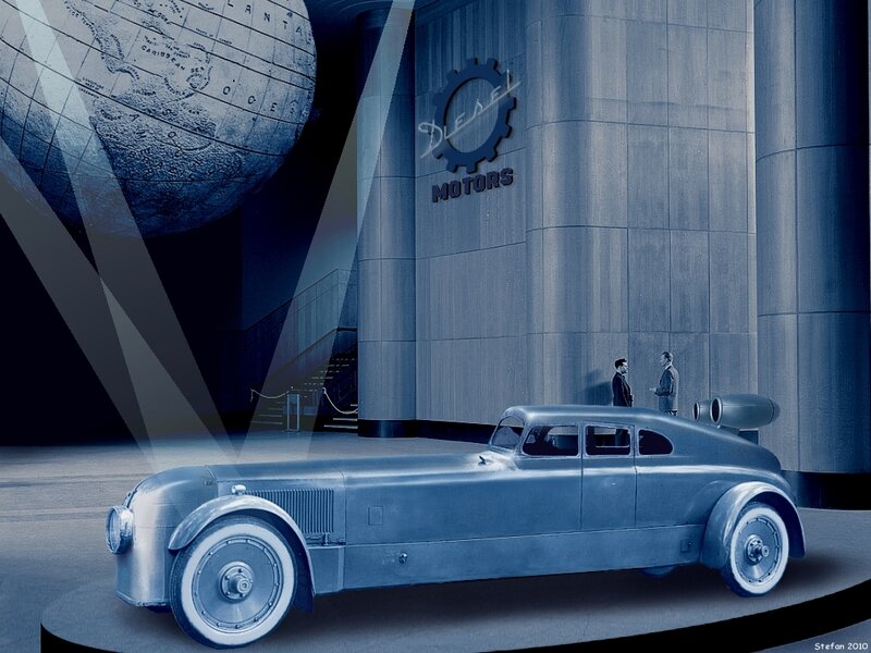 Futuristic car at Diesel Motors