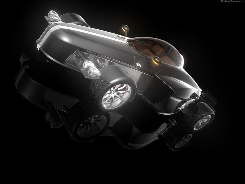 Futuristic Car — Black