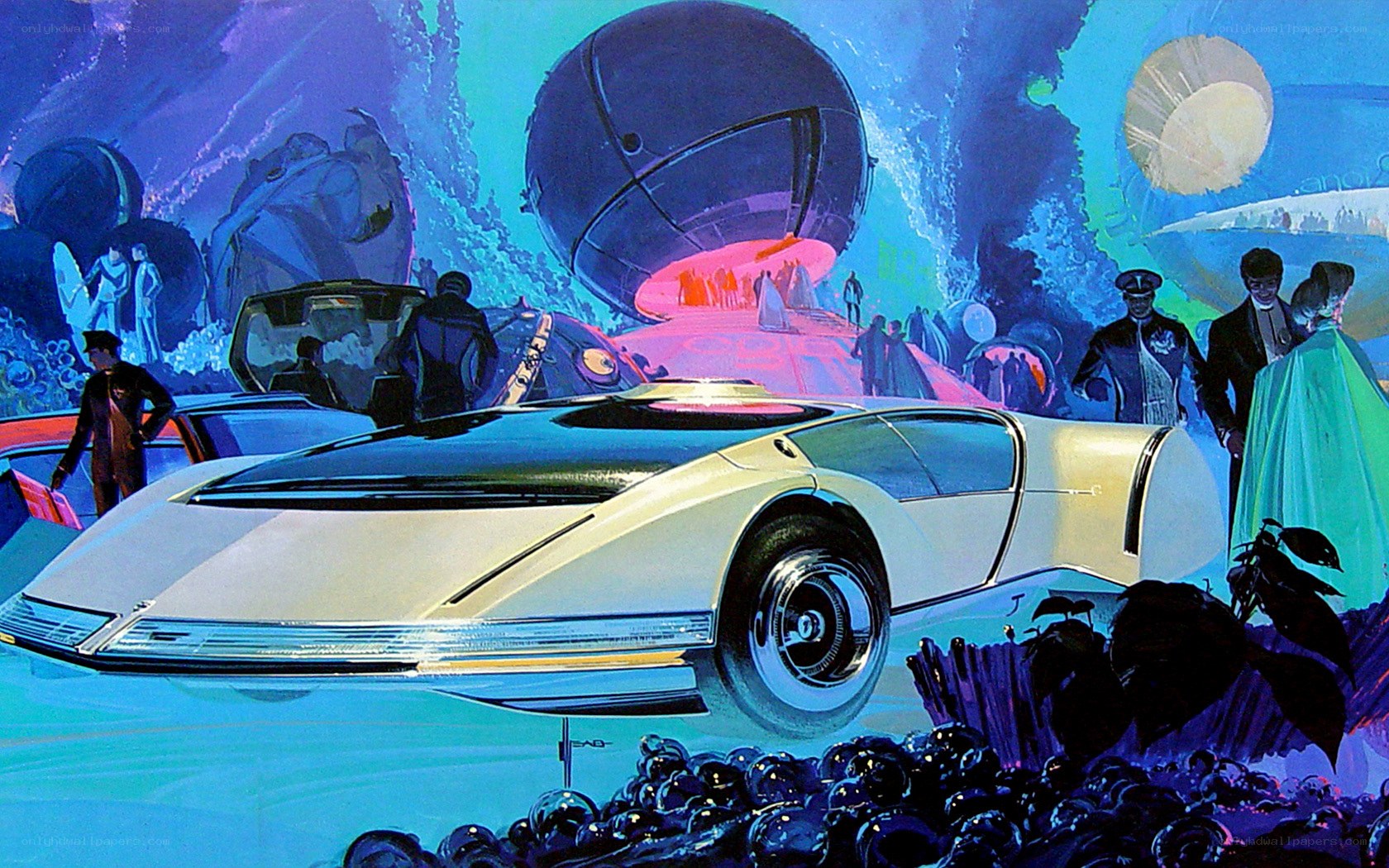 futuristic car concept art