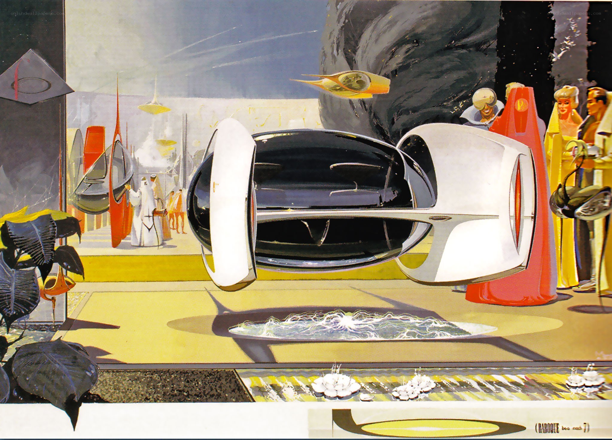 futuristic car concept art
