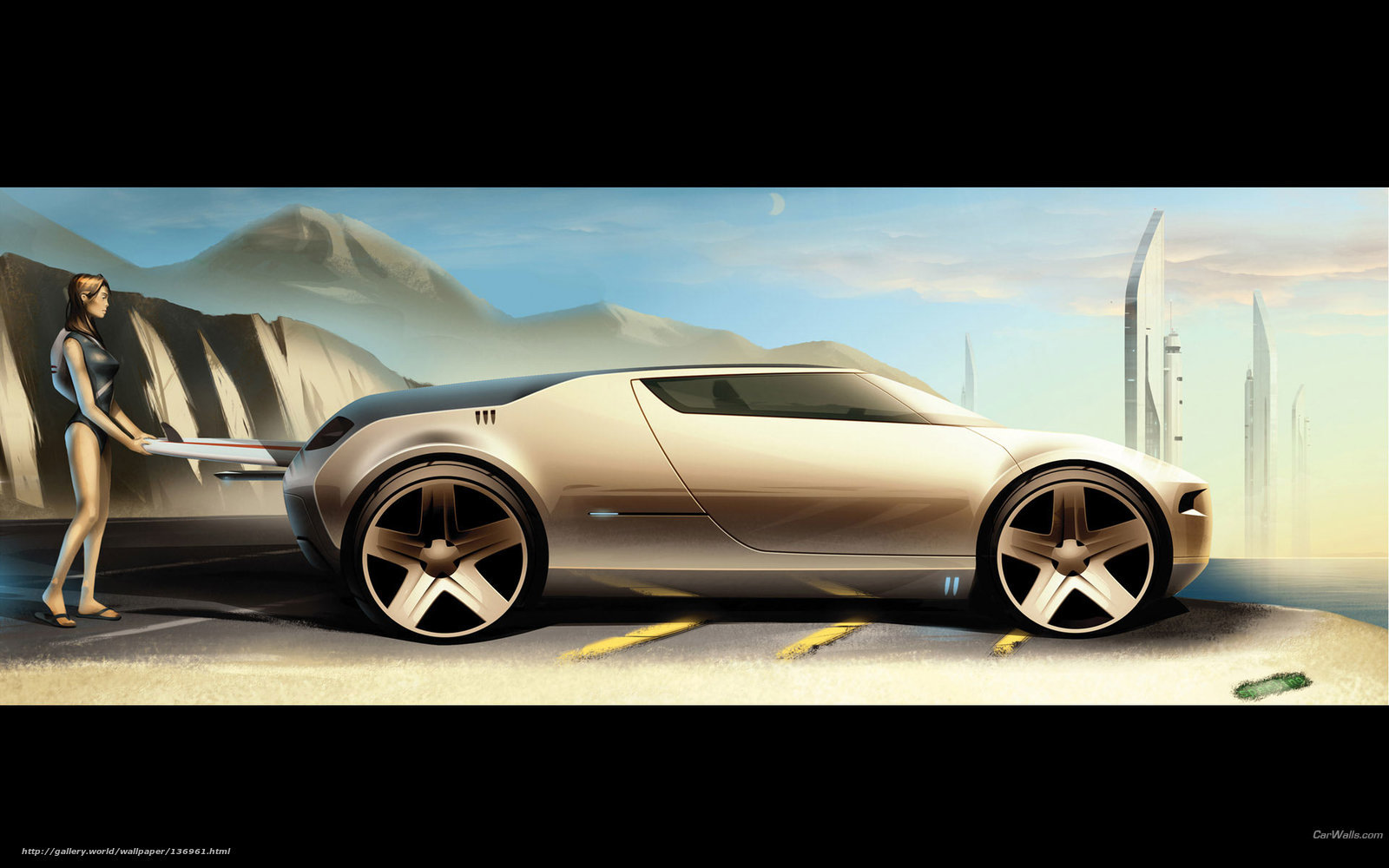 futuristic car concept art