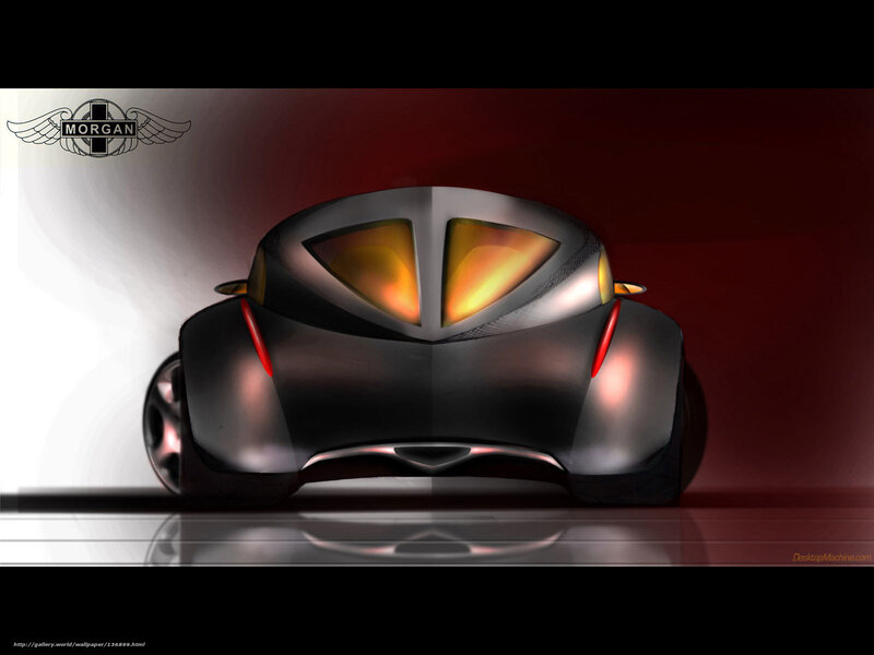 Futuristic Car Concept — Black, Dramatic