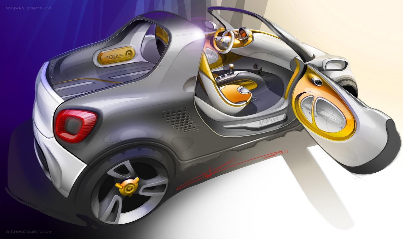 futuristic car concept design