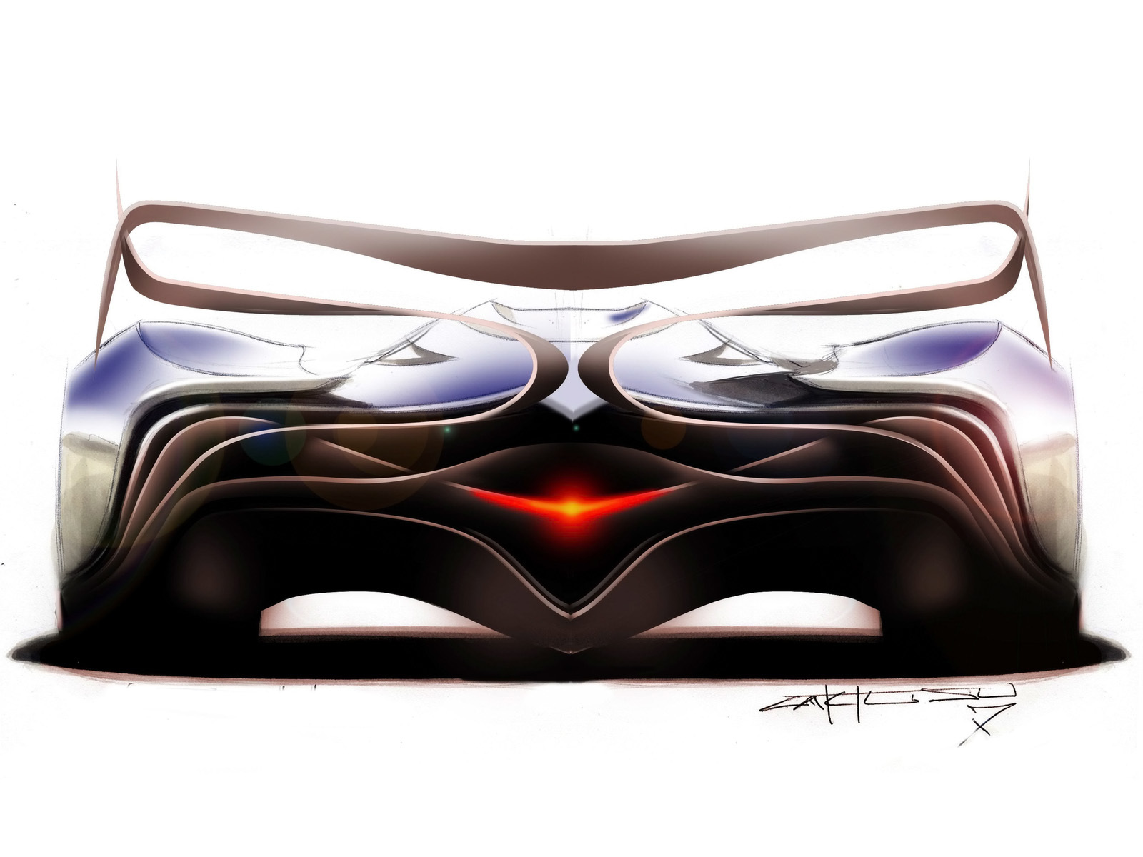 futuristic car concept design