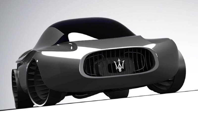 Futuristic Car Concept — Gray