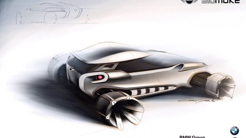Futuristic Car Concept — Silver, Dramatic, Illustration