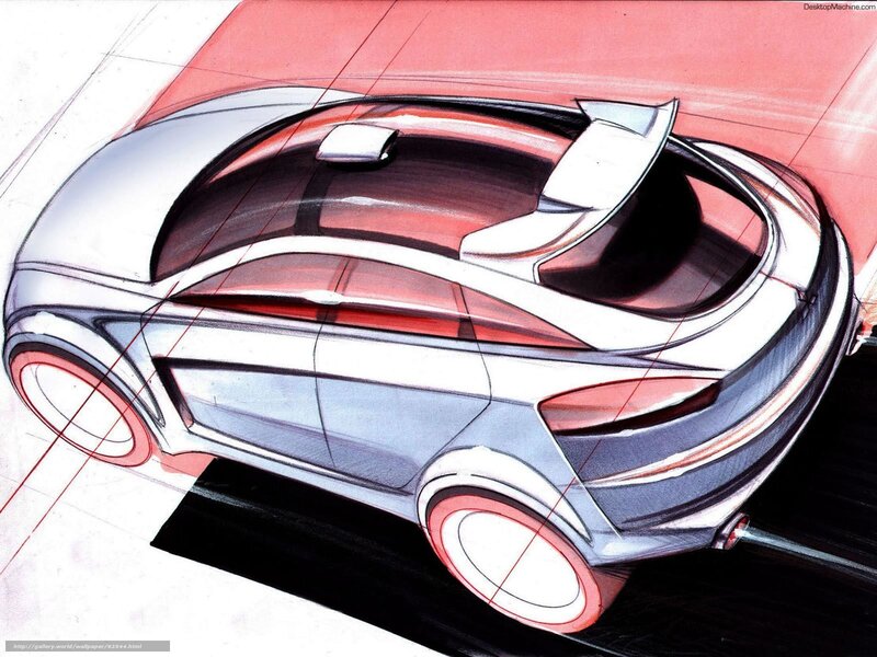 Futuristic Car Concept — Silver, Dynamic