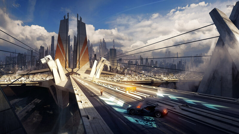 Futuristic Car Crash