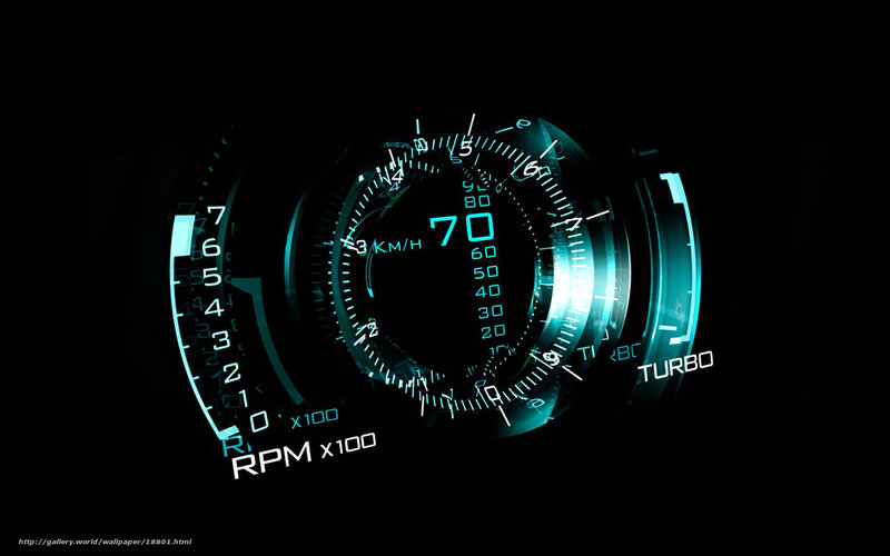 futuristic car dashboard display