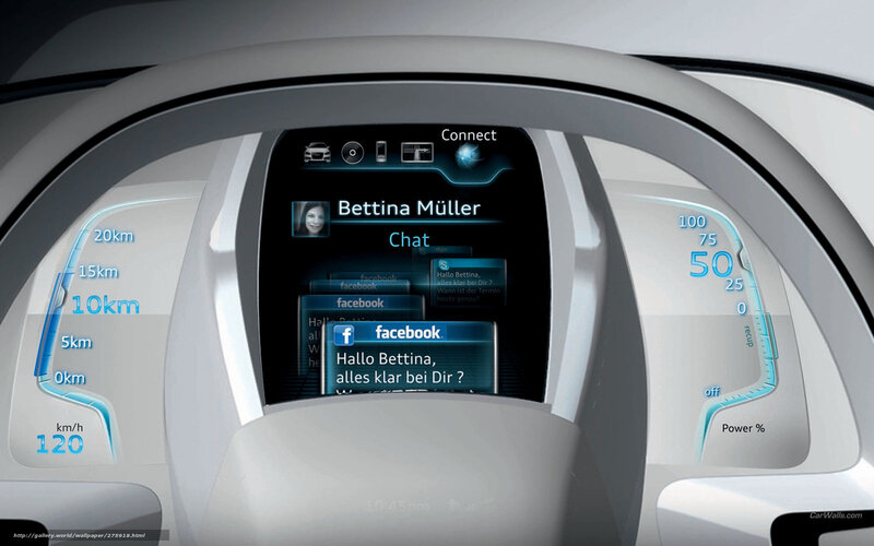 futuristic car dashboard interface