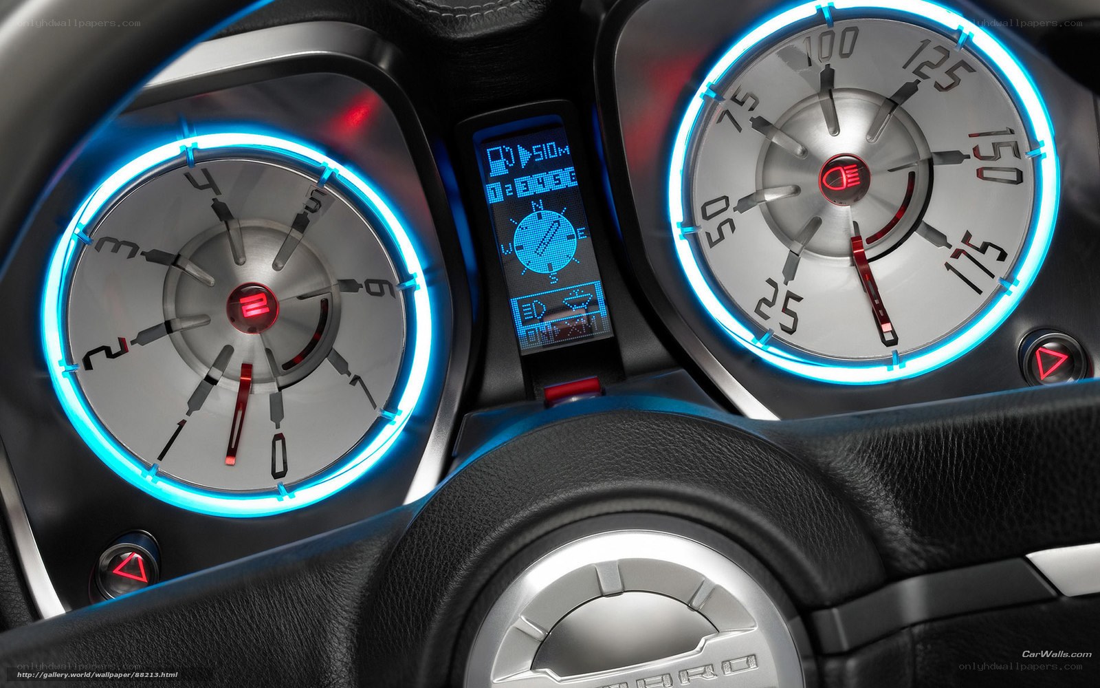 futuristic car dashboard