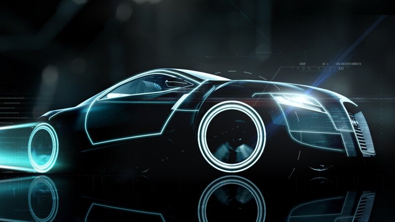 Futuristic Car Design — Black
