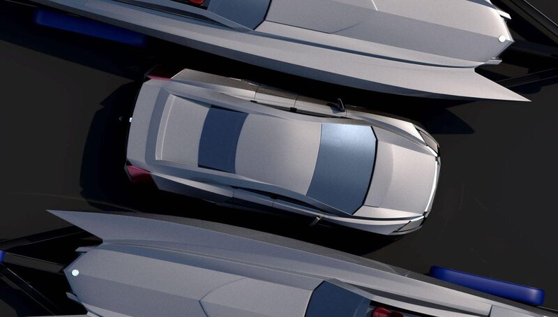 futuristic car design concept