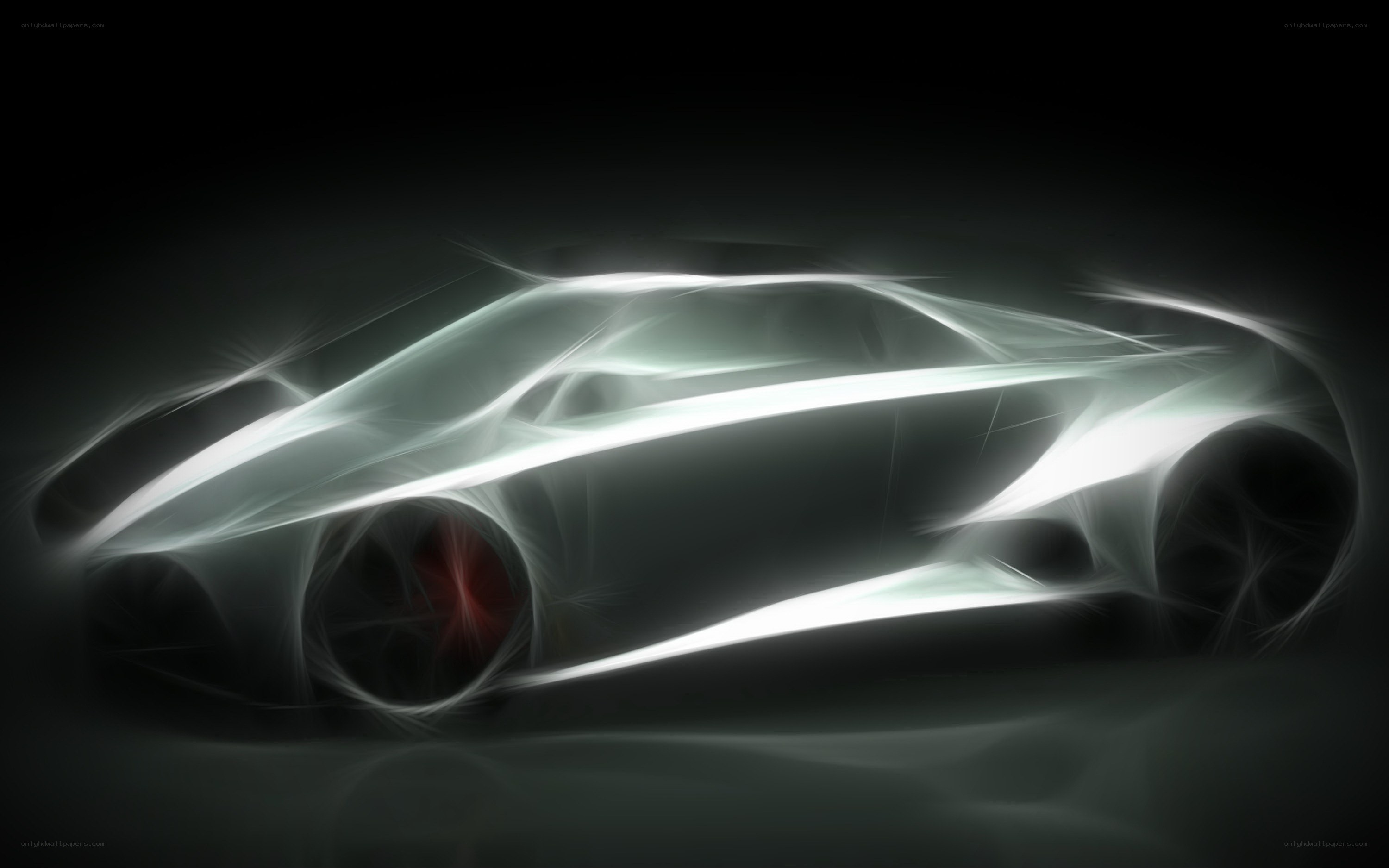 Futuristic car design concept