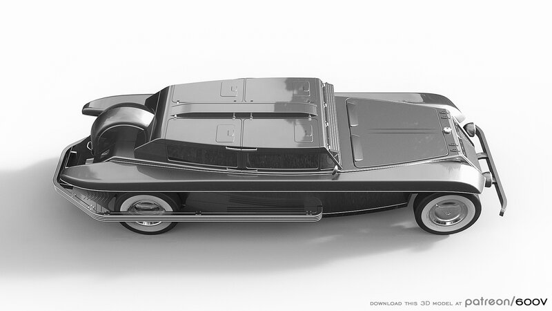 Futuristic Car Design — Gray