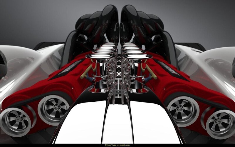 futuristic car engine design