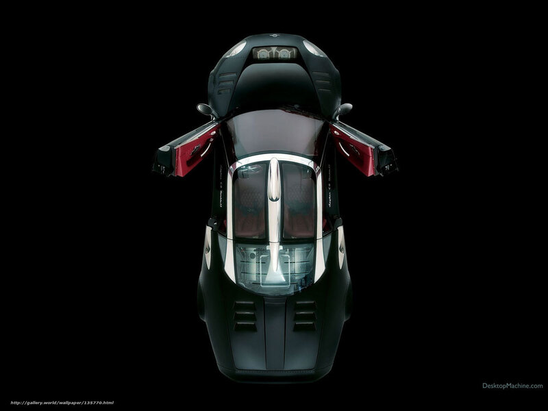 futuristic car from above