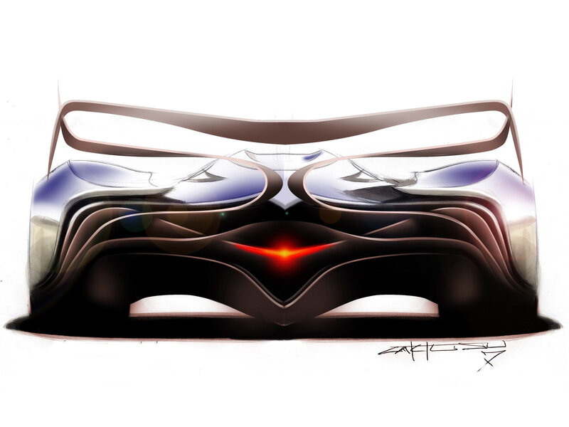 Futuristic Car Front
