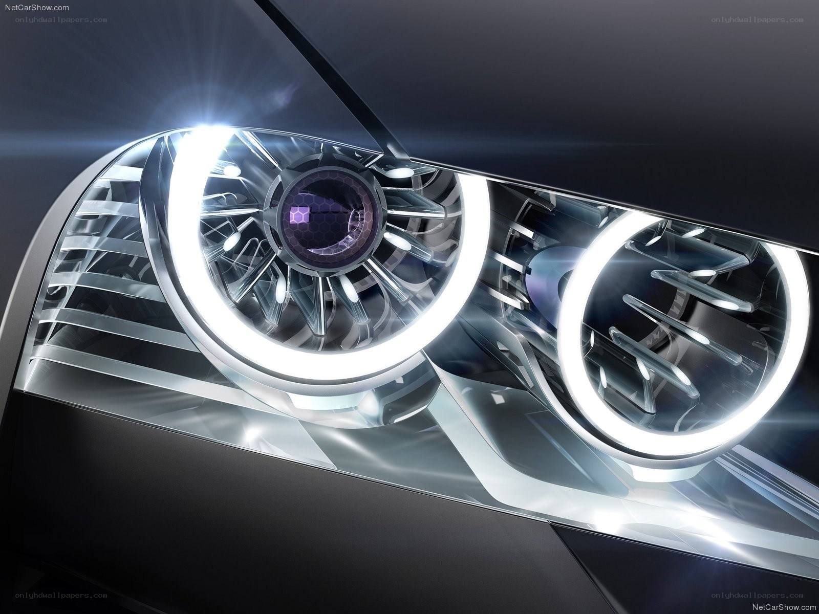 futuristic car headlights
